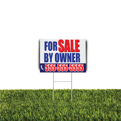 For Sale By Owner Yard Sign 2pc