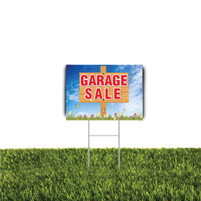 Garage Sale Yard Sign 2pc