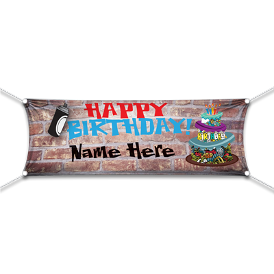 Happy Birthday Graffiti Banner